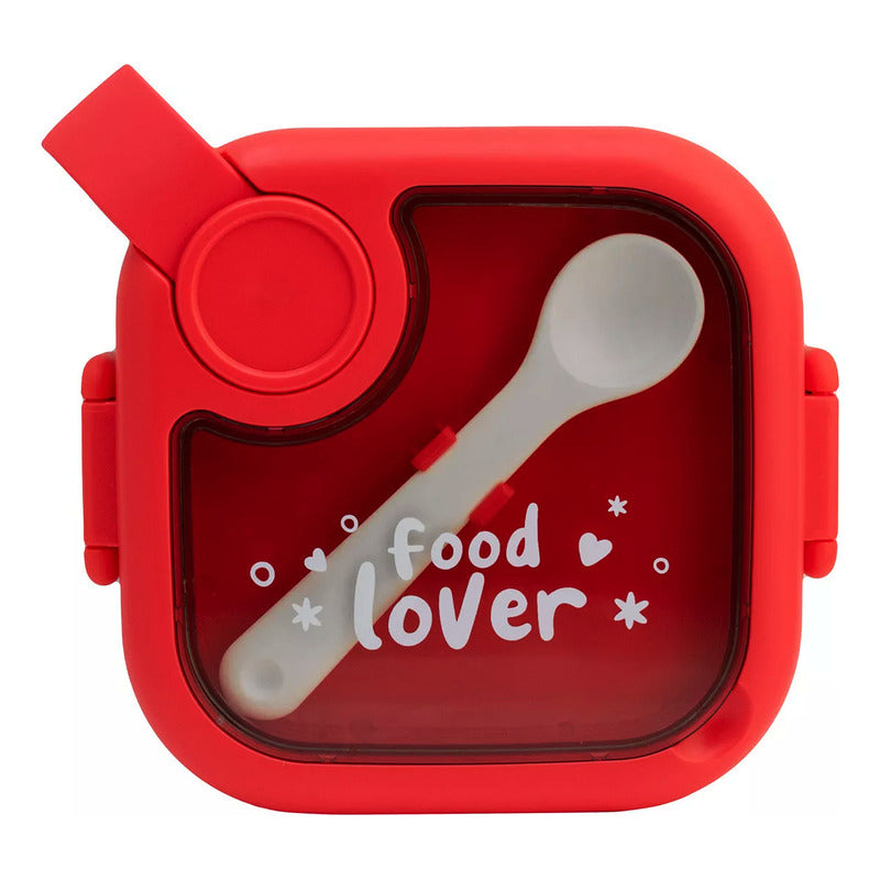 Contenedor Lunch Box Hermético Tapa Divisiones 5 Pzas 750ml