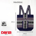 Mochila Artesanal Tejida Tipo Morral Con Bolsillo Frontal 10kg