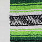 Falsa Artesanal 1.90m X 1.20m Cobija Multiusos Mexicana Geométrico 1 Kg Verde Lima