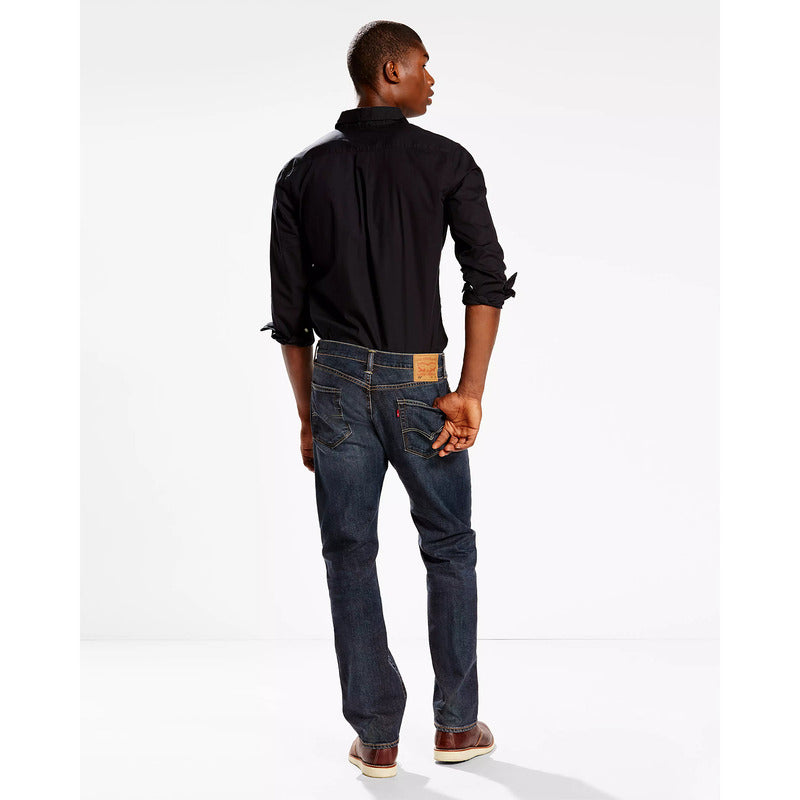 Pantalón Regular De Hombre 005051330 Mod. 505 Marca Levi's® Azul Petróleo Liso 30x32