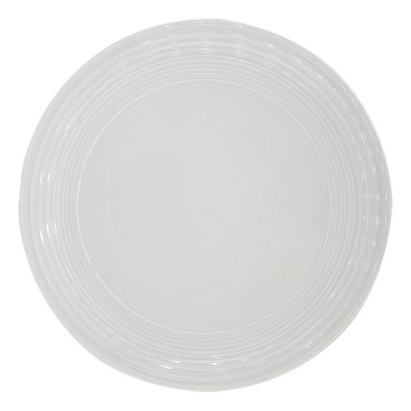 Vajilla De Porcelana 16pz Mod. Monotone Arctic Blanco Lisa