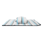 Frazada De Viaje Artesanal Con Almohada Set De Descanso