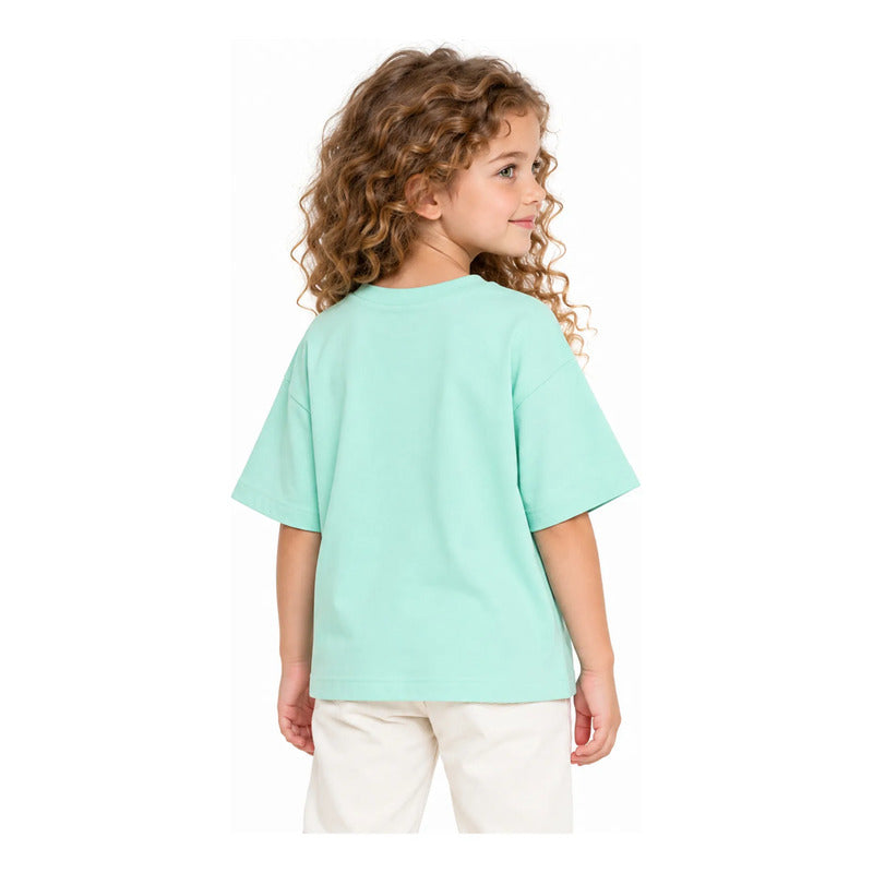 Blusa Casual Holgada Para Niña Mod.3016 Marca Mayoral® Anis Lisa 6 Años