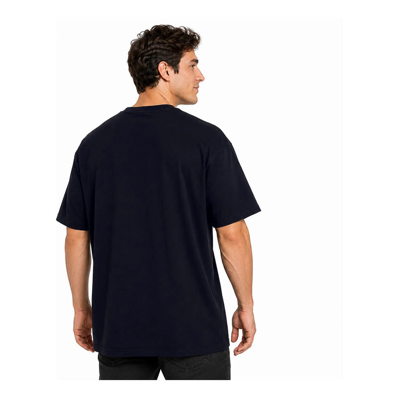 Playera Oversize Fit Hombre Solo Leveling Mascara De Latex® Azul Oscuro Tank Solo Leveling Ch Lisa