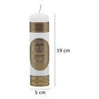 Set Para Bautizo Vela+concha+toalla+caja De Madera