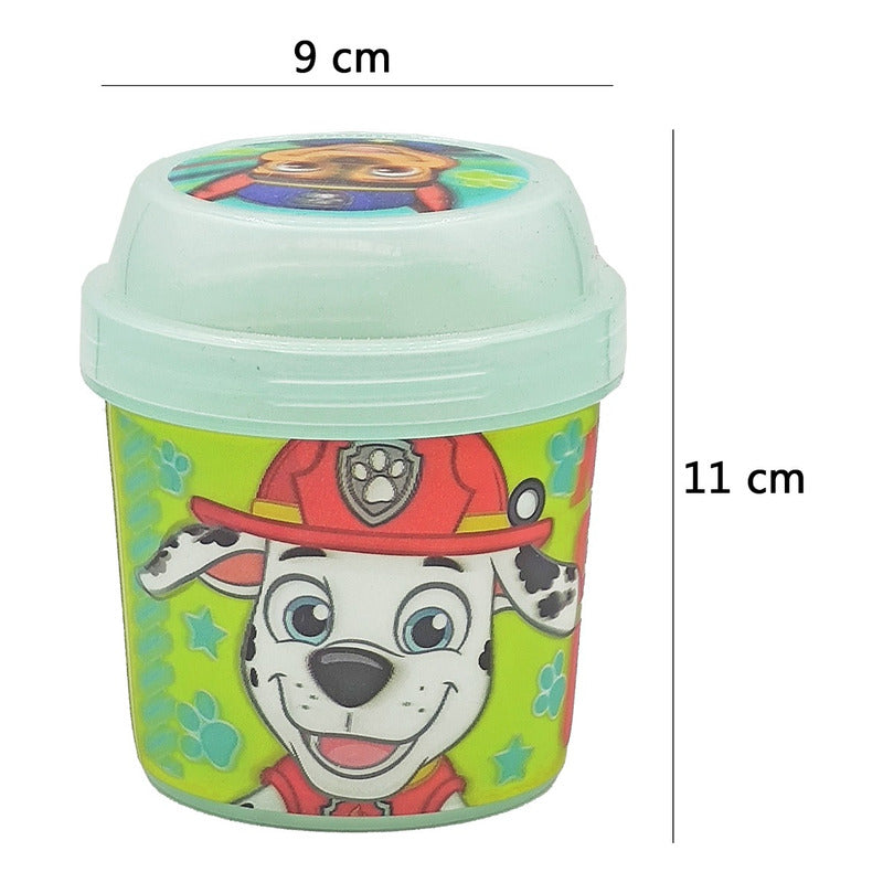Topper Recipiente 11 Cm Para Comida Diseño Lenticular Niños