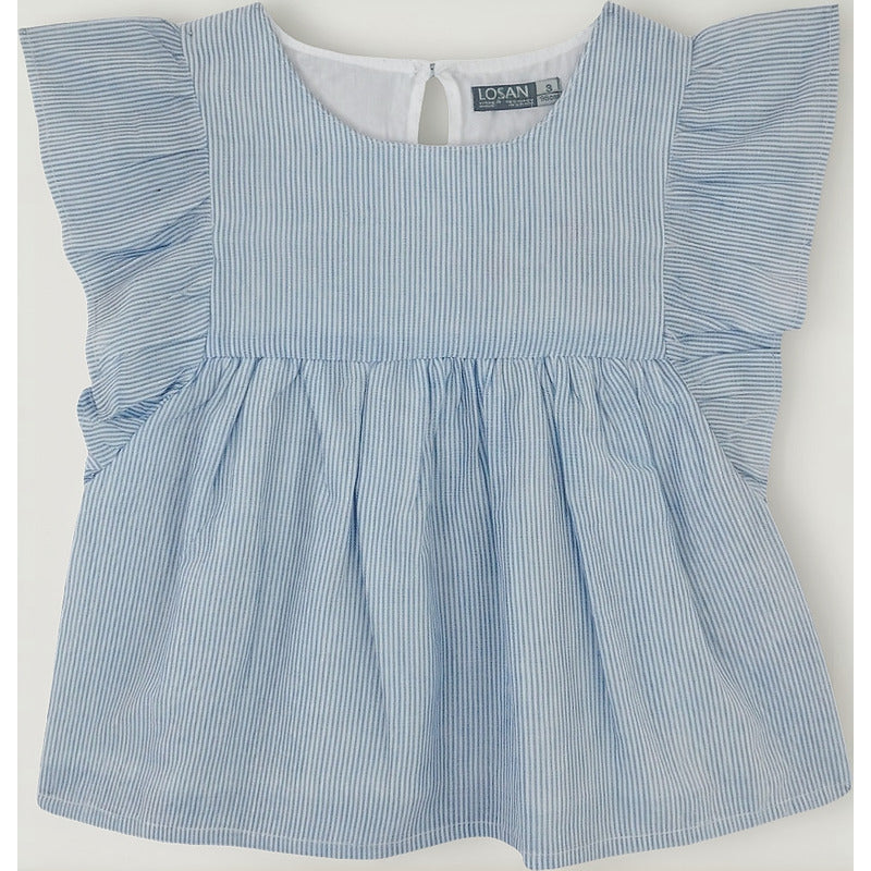 Blusa Ligera Holgada De Niña Mod.916-3003aa Marca Losan®