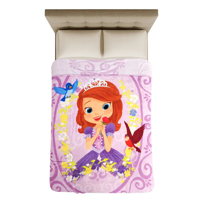 Cobertor Ligero Super Suave Matrimonial Diseños Providencia® Princesita Sofía 850 G Multicolor