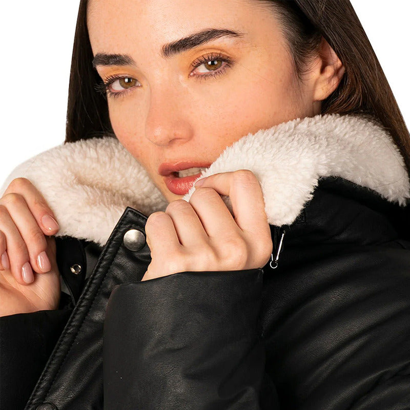 Chamarra Vinil Cuello De Peluche Dw86-vin7132 Greenlander®