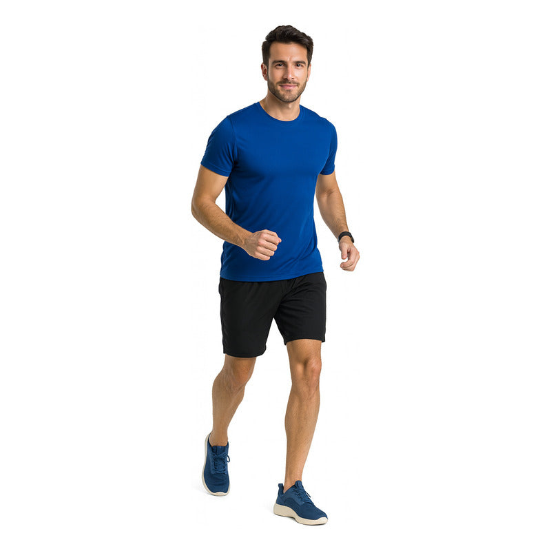 Tenis Para Correr De Hombre Mod.415505 Marca Flexi® Azul Marino Tejido 26.5 Mx