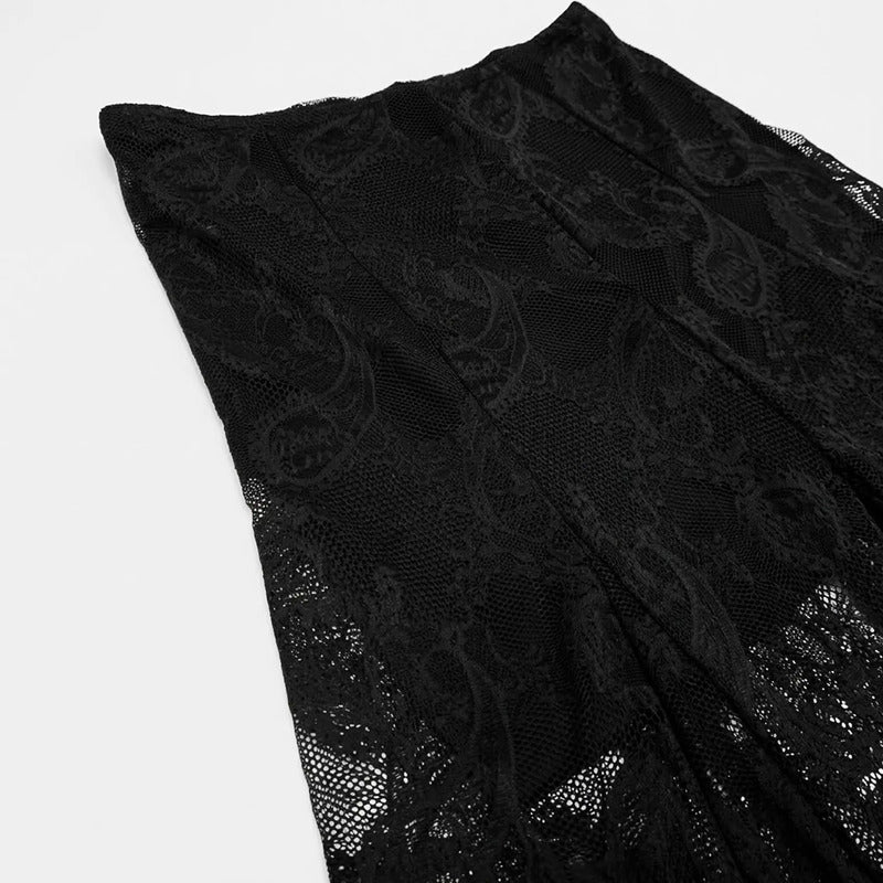 Falda De Encaje Con Forro Corto Integrado X63101 Bobois® Negro Encaje G