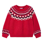 Suéter Jacquard Tejido Para Niña Mod.4358 Marca Mayoral® Rojo Tejido 7