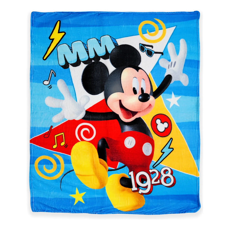 Cobertor Ligero Super Suave Matrimonial Diseños Providencia® Mickey Mouse 850 G Multicolor