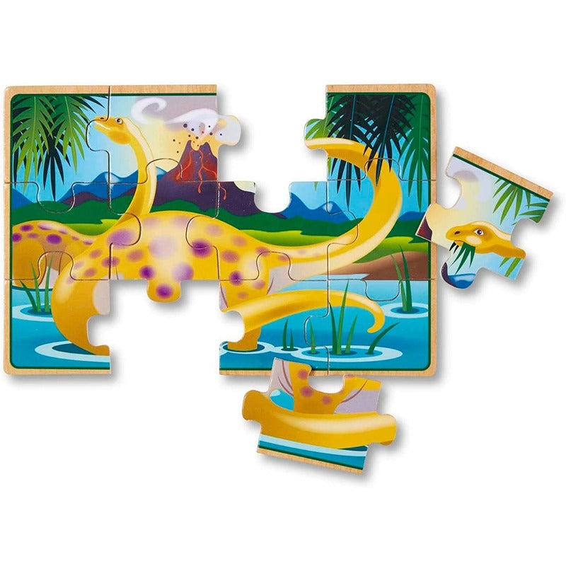 Rompecabezas De Madera 4 En 1 Dinosaurios Melissa & Doug®