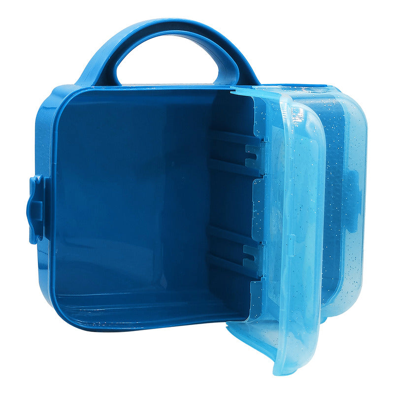 Lonchera Infantil De Plástico Con Botella Diseños Varios