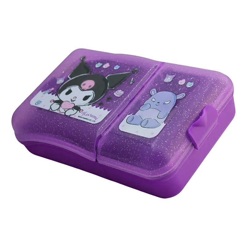 Lonchera Escolar Infantil Con 2 Divisiones Diseños Animados