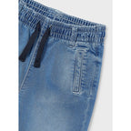Pantalón Jogger De Niño Con Cordón Mod.3564 Marca Mayoral® Azul Acero Liso 7 Años