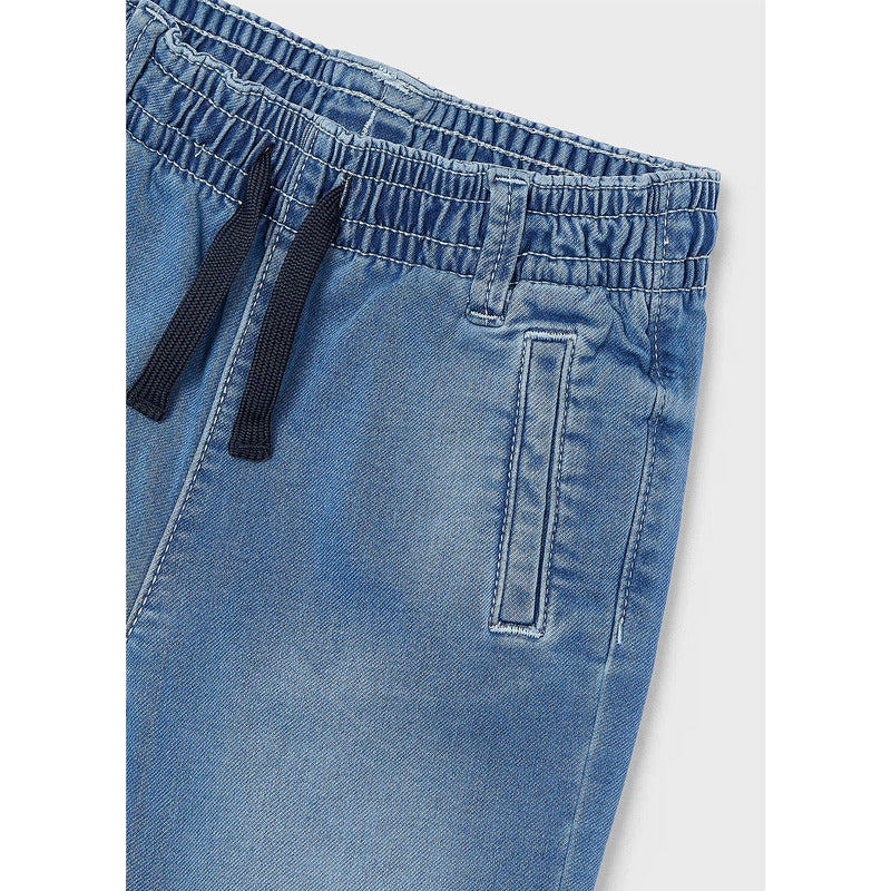 Pantalón Jogger De Niño Con Cordón Mod.3564 Marca Mayoral® Azul Acero Liso 7 Años