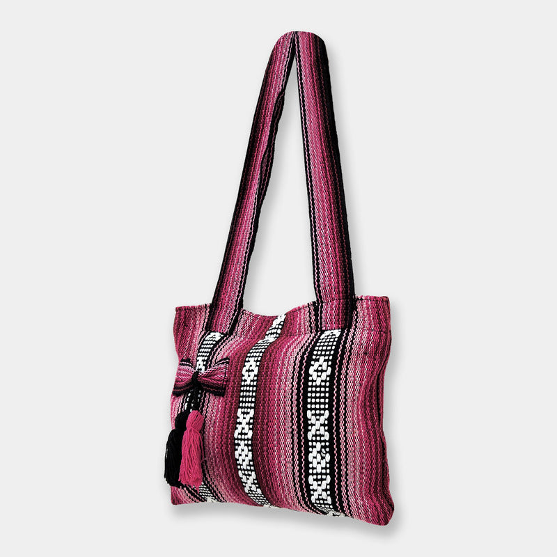 Bolsa Mini Artesanal Con Cierre 23x20cm Diseño Tradicional