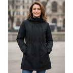 Chamarra Rompevientos Para Mujer Dw86-ny8595l Greenlander® Negro 3x Lisa