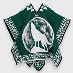 Jorongo Gaban Artesanal Mexicano Colores Lobo Verde Oscuro Lobo Xg