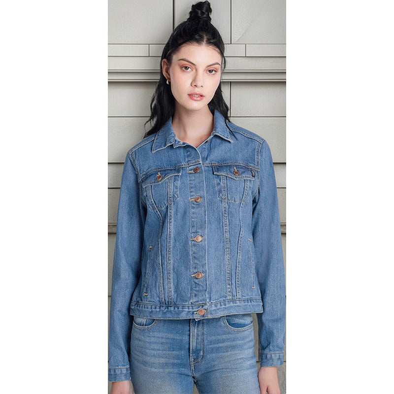 Chamarra Vaquera De Mezclilla Para Mujer Marca Oggi®