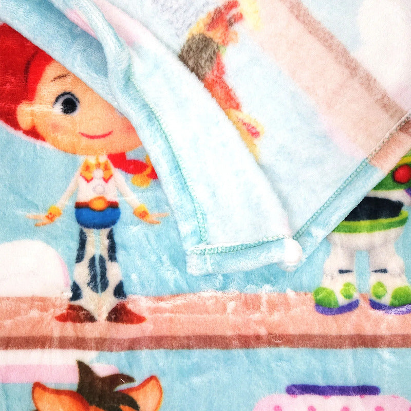 Manta De Cuna Raschel 140x110cm Dibujosanimados Providencia® Toy Story 650 G Azul Claro