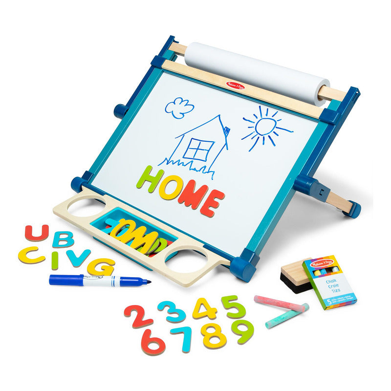 Pizarrón Doble Vista Didáctico Mod.87333 Melissa And Doug® Multicolor