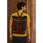 Mochila Artesanal Tejida Tipo Morral Con Bolsillo Frontal 10kg