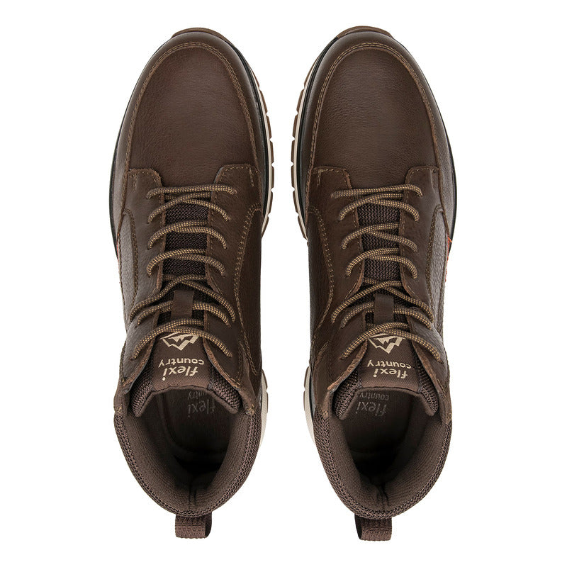 Botas Outdoor De Piel Para Hombre Mod.401016 Marca Flexi®