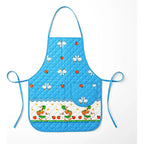 Mandil Delantal Ajustable Multiusos Repelente 65x50cm Celeste Patos