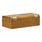 Set Para Bautizo Vela+concha+toalla+caja De Madera