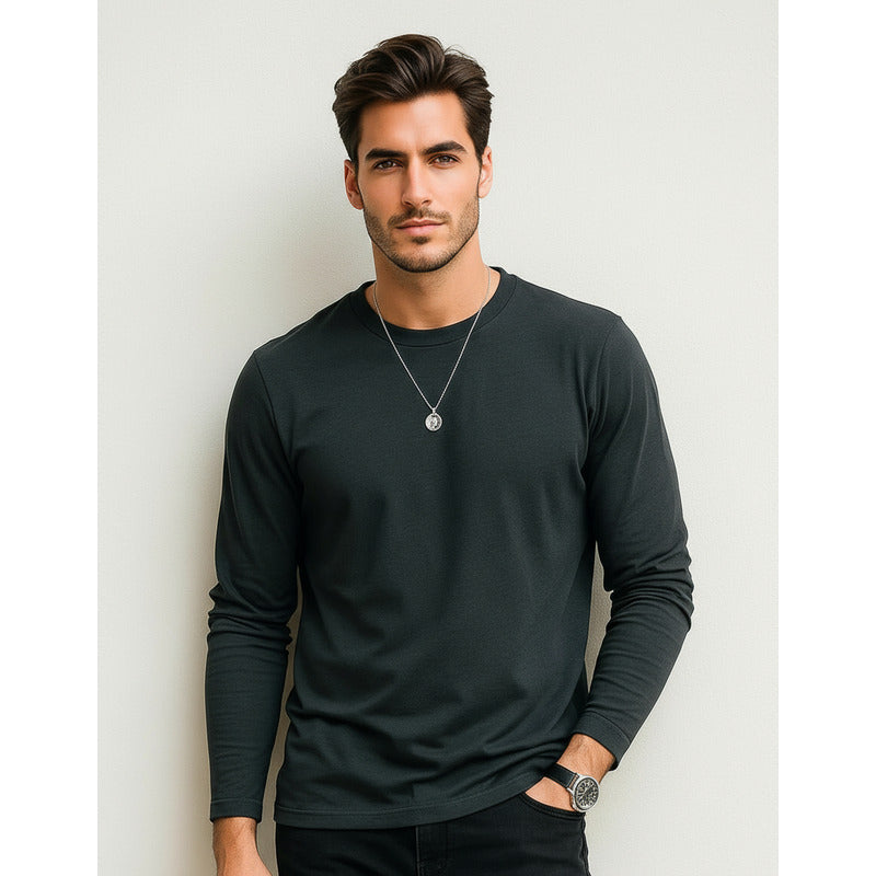 Playera Casual De Caballero Mod. A55311 Marca Bobois®