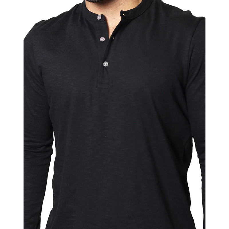 Playera De Hombre Manga Larga Mod.a35305 Bobois®