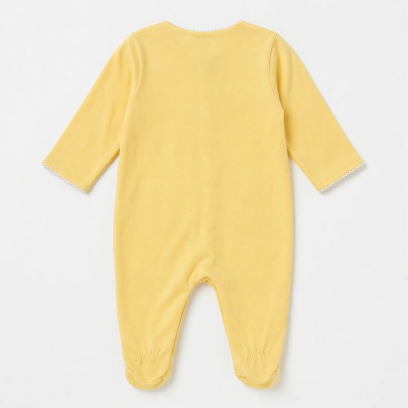 Mameluco Ligero Para Bebé Mod. 1708 Marca Mayoral® Amarillo 4-6 Meses Lisa