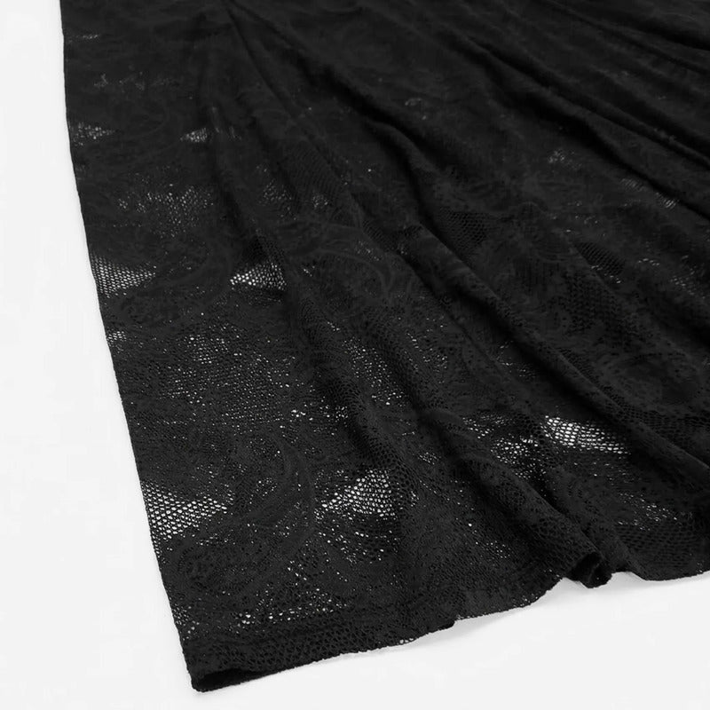 Falda De Encaje Con Forro Corto Integrado X63101 Bobois® Negro Encaje M