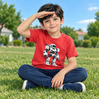 Playera Casual Para Niño Mod.3066 Marca Mayoral® Tomate Robot 9 Años Lisa
