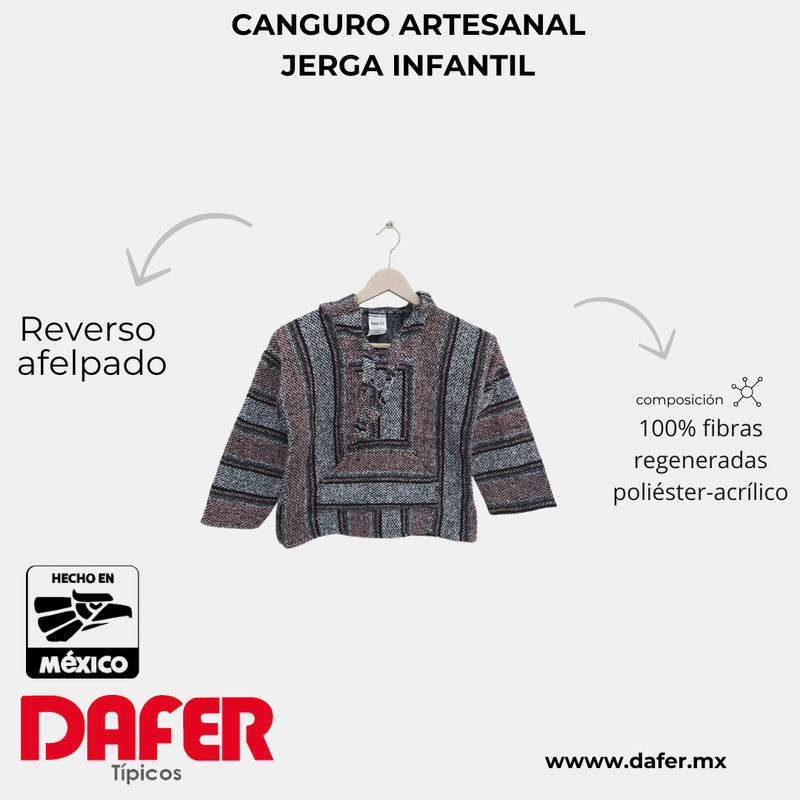 Sudadera Canguro Artesanal De Jerga Infantil