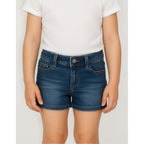 Short Casual Para Niña Mod.236 Marca Mayoral® Azul Acero Lisa 5