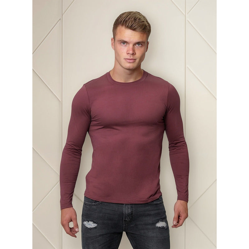 Playera Manga Larga Para Hombre Mod. A25303 Marca Bobois®