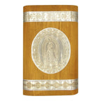 Set Para Bautizo Vela+concha+toalla+caja De Madera