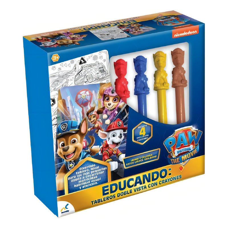 Paw Patrol Rompecabezas Doble Vista Coloreable Novelty