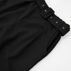 Pantalon Con Cinturon Para Mujer Mod. Kf099 Marca Julys® Negro Lisa G