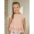 Blusa Holgada Para Niña Mod.6167 Nude Marca Mayoral® Nude 8 Años