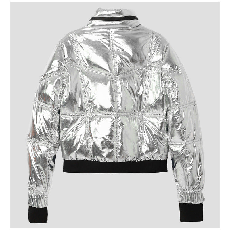 Chamarra Acolchada Impermeable Metalizada De Dama Desigual®