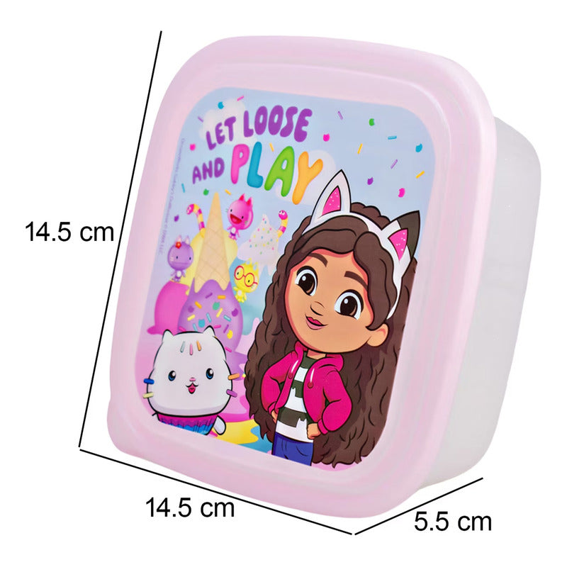 Recipiente Infantil Escolar Para Comida Diseños Varios