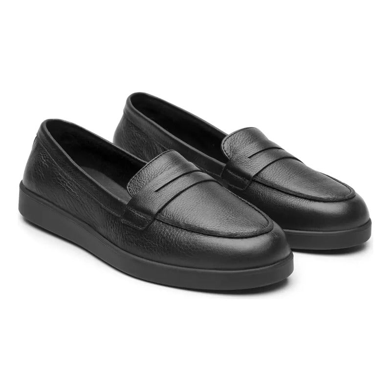 Mocasín Casual Con Comfort Twist Mujer 140601 Marca Flexi® Negro Lisa 24,5 Mx