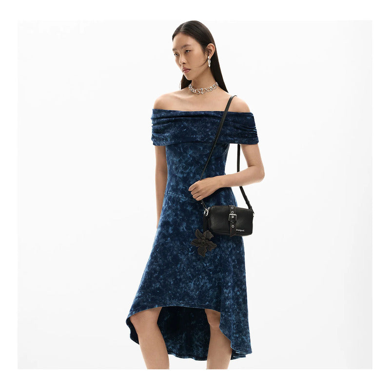 Monedero Bandolera Para Mujer 26sayp08/6009 Desigual® Negro Liso