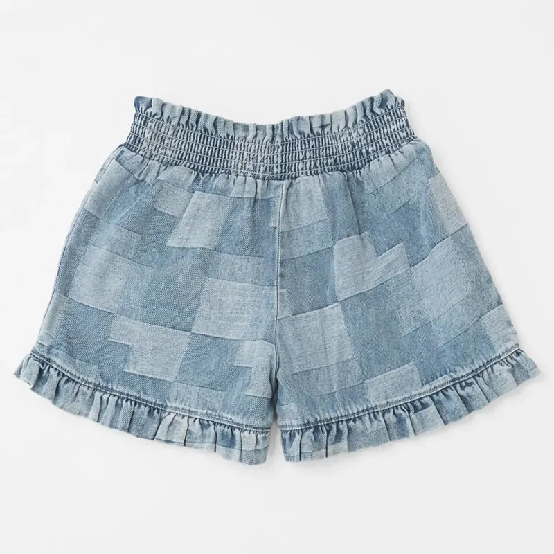Short Casual Para Niña Mod. Zkgap0402 Marca Zippy® Denim Lisa 5-6 Años