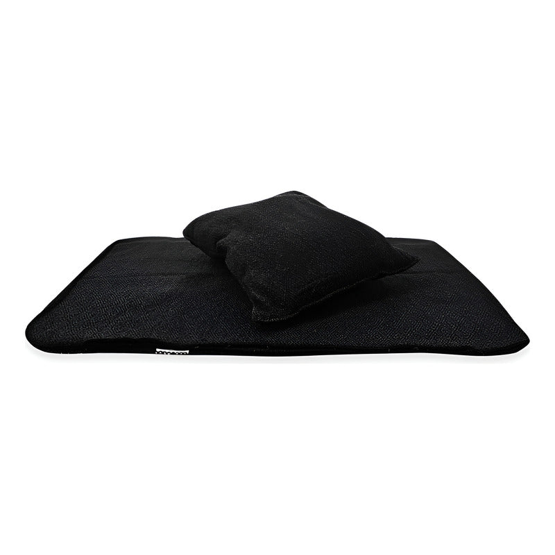 Frazada De Viaje Artesanal Con Almohada Set De Descanso